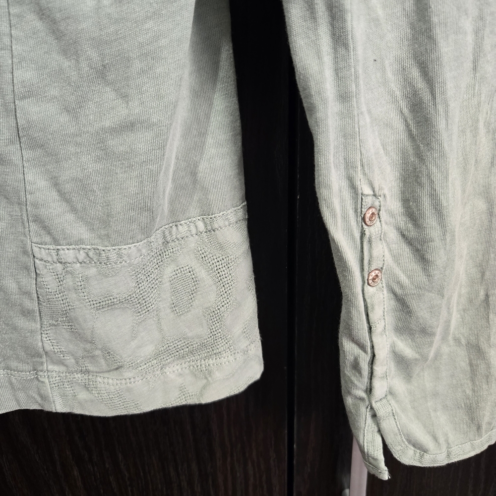 Sandwich Women's Green Thin Shirt Blazer Jacket Pretty Detail Size Small - Picture 8 of 11